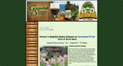 Desktop Screenshot of grapefullsistersvineyard.com